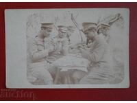 Soldiers Playing Backgammon and Cards 1918