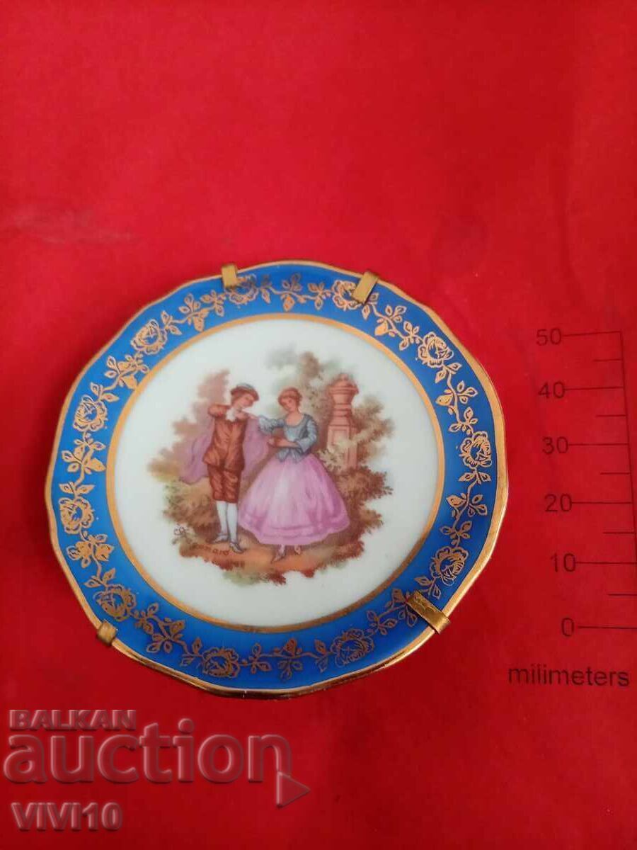 Antique Limoges Plate, Miniature