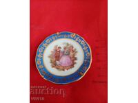 Farfurie veche LIMOGES, MINIATURĂ