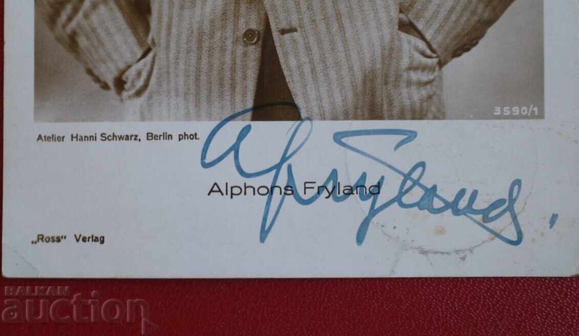 Ross-Verlag-Автограф Alfons Fryland пътувала с цена 30.00 лв. | € 15.34