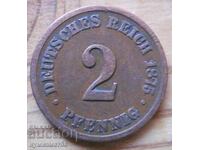 2 Pfennig 1875 - Germany ( B )