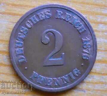 2 Pfennig 1876 - Germany (A)