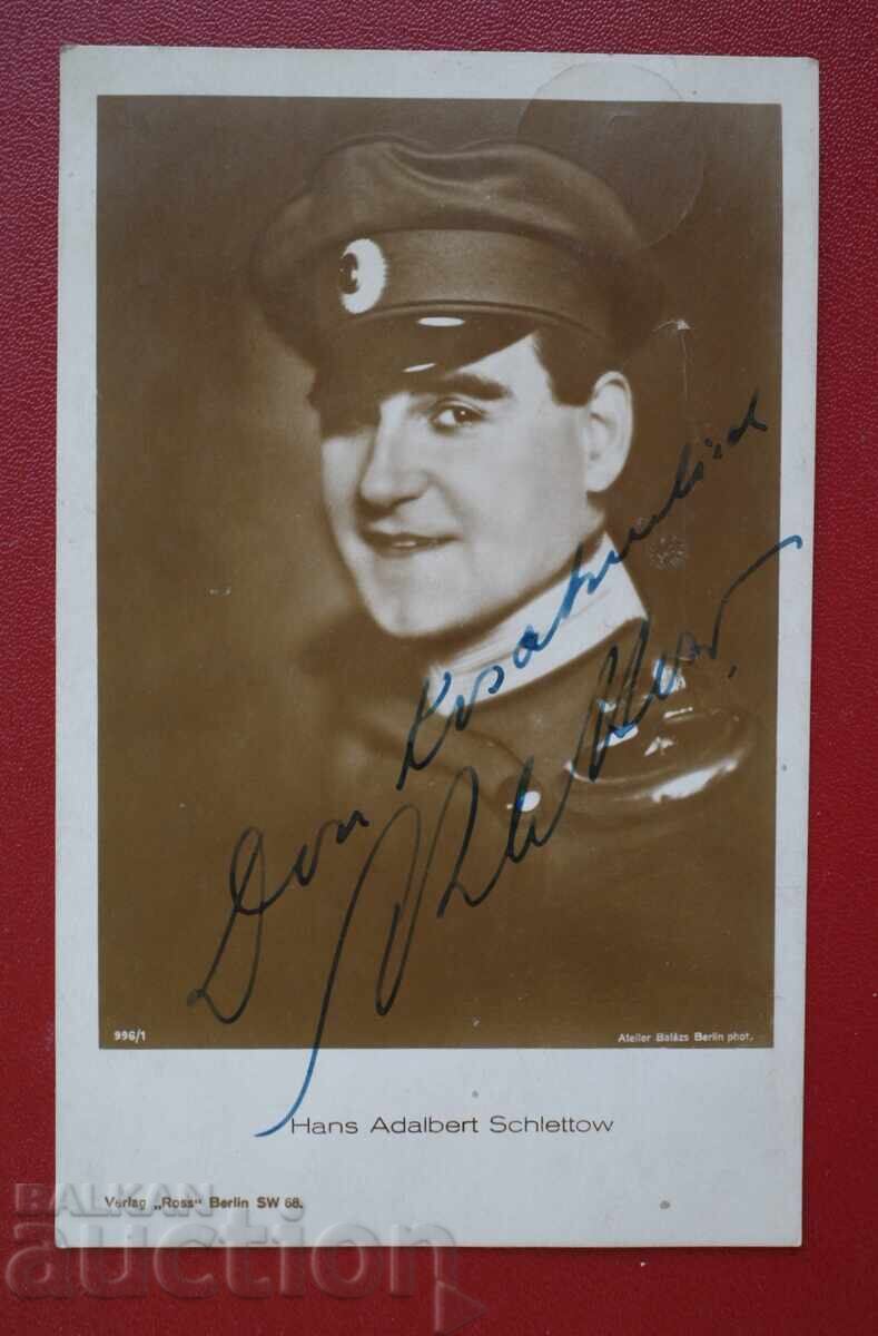 Ross-Verlag-Автограф Hans Adalbert Schlettow Ross-Verlag-Автограф Hans Adalbert Schlettow