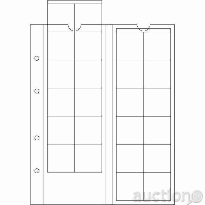 OPTIMA coin sheets for 24 coins - up to 34 mm