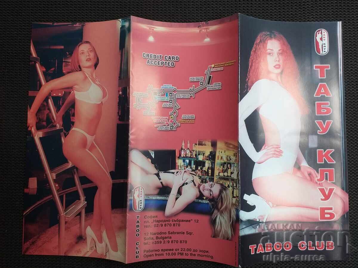 Broșură Sofia TABU CLUB