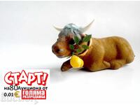 From the 1960s Cow Bull Nodder - Car Dashboard Decor - Nodding