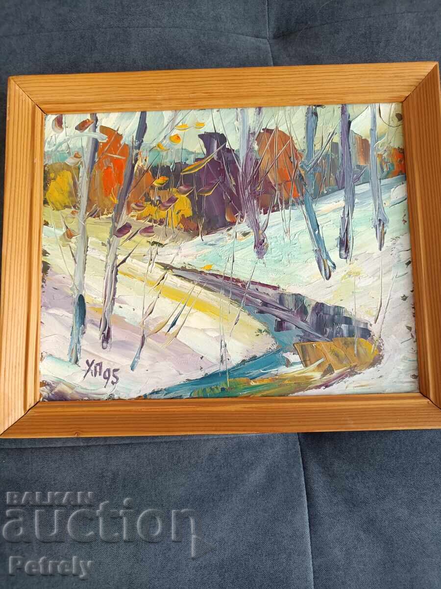 Pictură veche în ulei