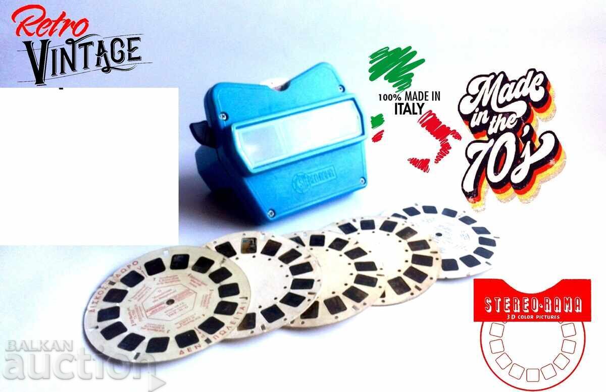 Anii 1970, sistem stereo italian retro pentru vizionare