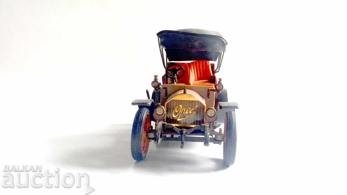 Schuco retro model cars Opel Doctor's car 1909 Tin Bl - 5