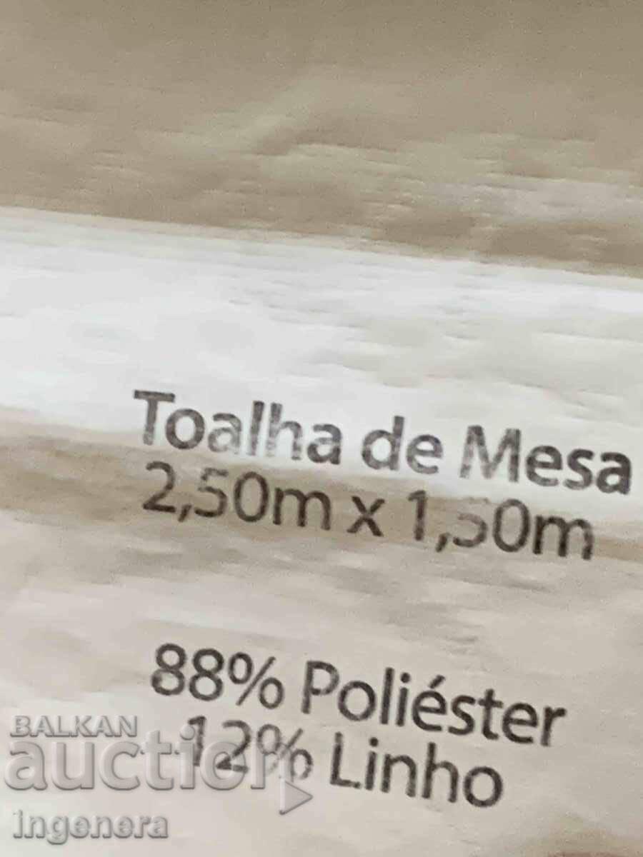 Tablecloth used briefly - 2.4 x 1.4 m - 7 Tablecloth used briefly - 2.4 x 1.4 m - 7