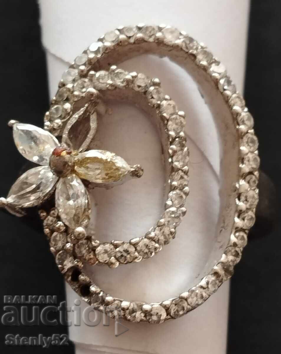 Silver ring 8.60 gr, silver grade 925 with price 64.00 BGN | € 32.72