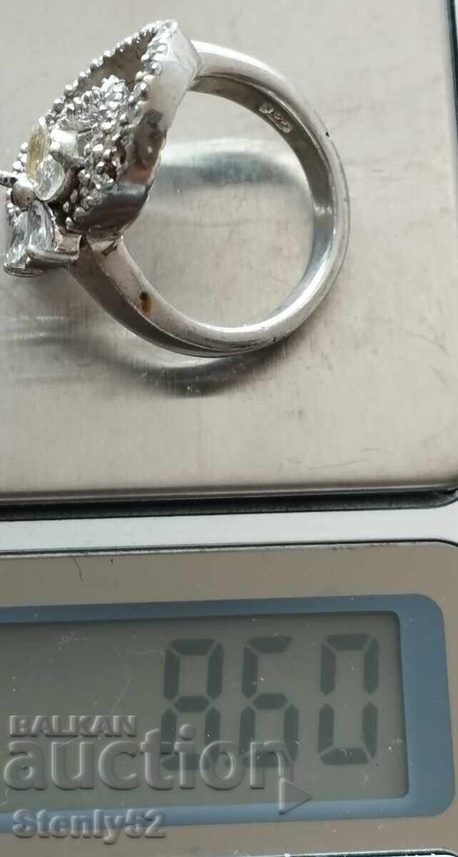 Silver ring 8.60 gr, silver grade 925