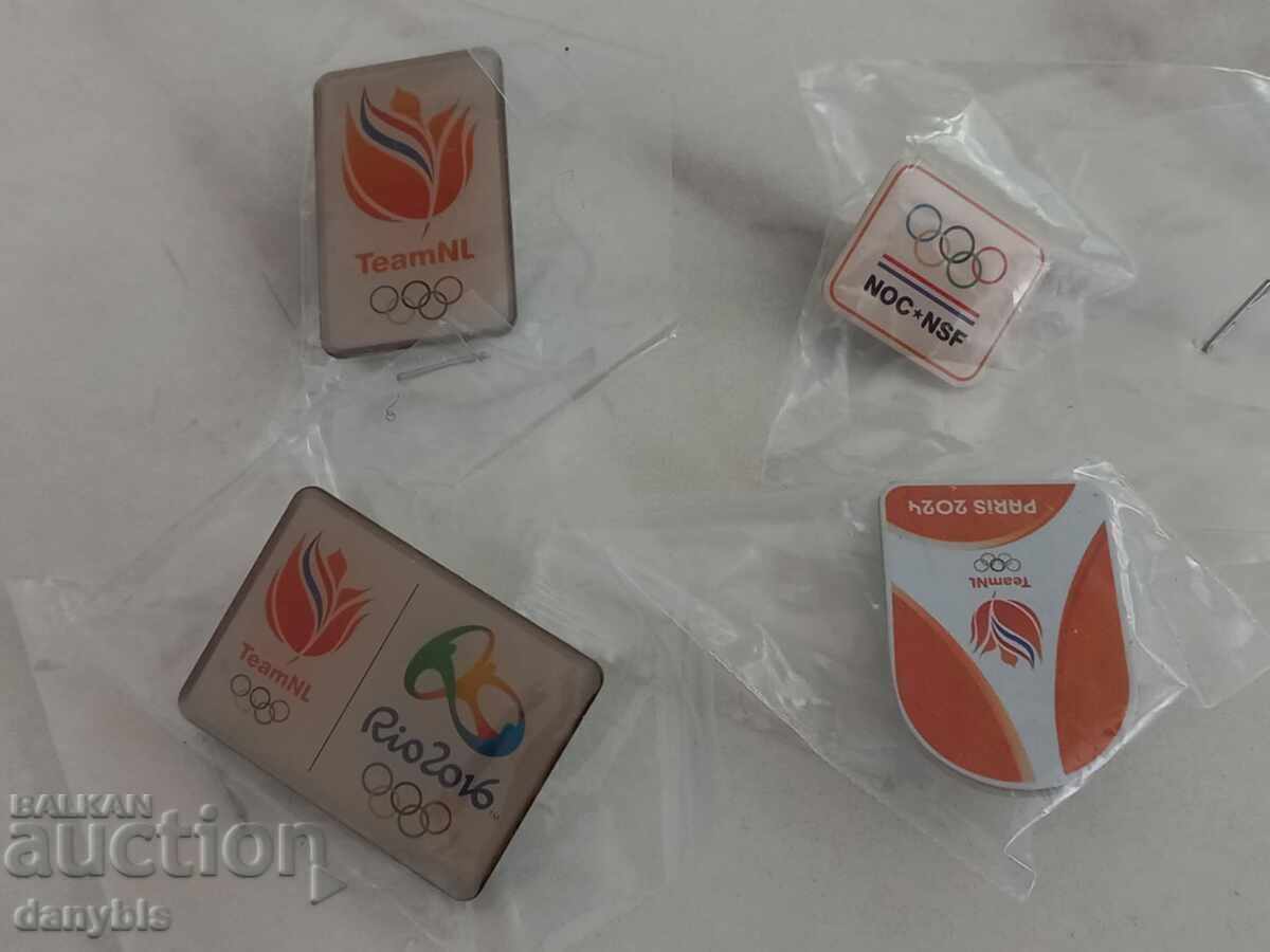 Значки - Олимпийски комитет на Нидерландия Значки - Олимпийски комитет на Нидерландия