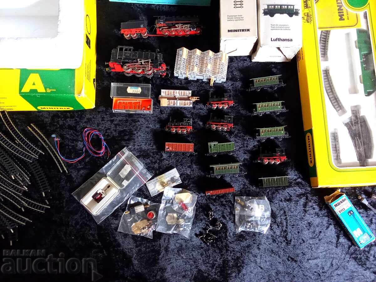 Locomotive and wagons scale N.TT, HO and model scale N for train sets with price 900.00 BGN | € 460.16