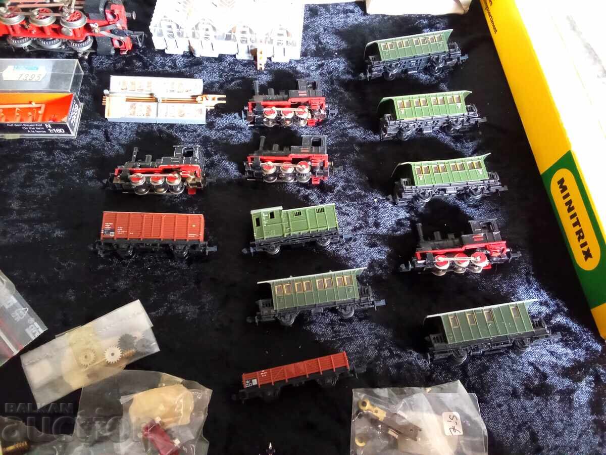 Locomotive and wagons scale N.TT, HO and model scale N for train sets - 5