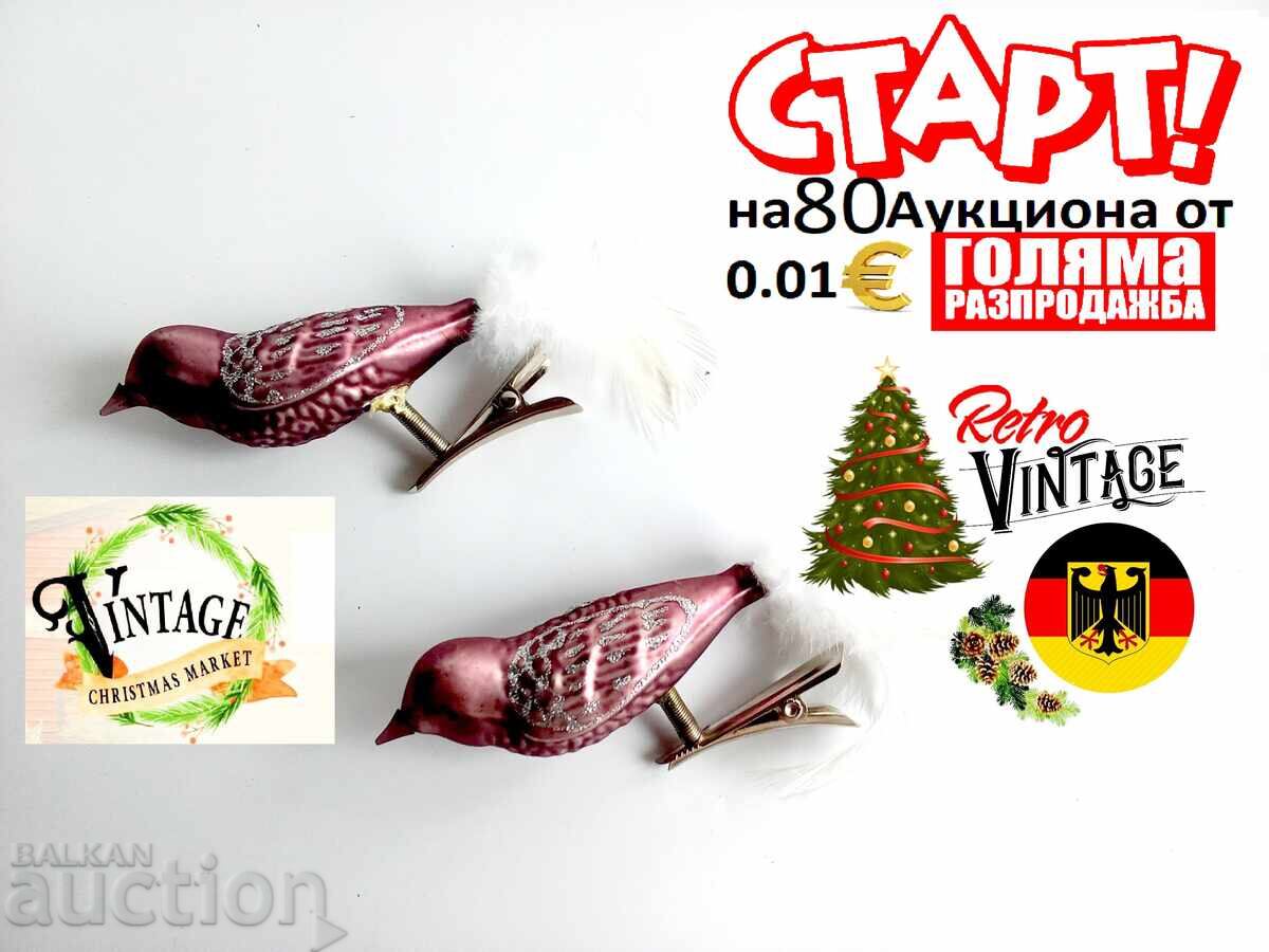 Jucării vechi de sticlă pentru bradul de Crăciun