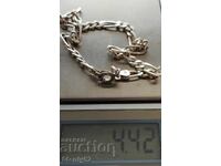 Сребърна гривна 4.49 гр.проба 925 на среброто.