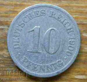10 пфенига 1900 г. - Германия ( G )