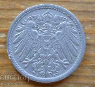 5 пфенига 1908 г. - Германия ( A ) с цена € 1.02 | 1.99 лв. 5 пфенига 1908 г. - Германия ( A ) с цена € 1.02 | 1.99 лв.