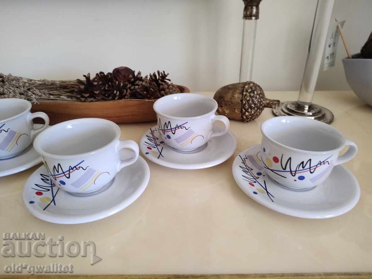 Аукцион Порцеланов сервиз за кафе/чай - АРТ дизайн, Полша Аукцион Порцеланов сервиз за кафе/чай - АРТ дизайн, Полша