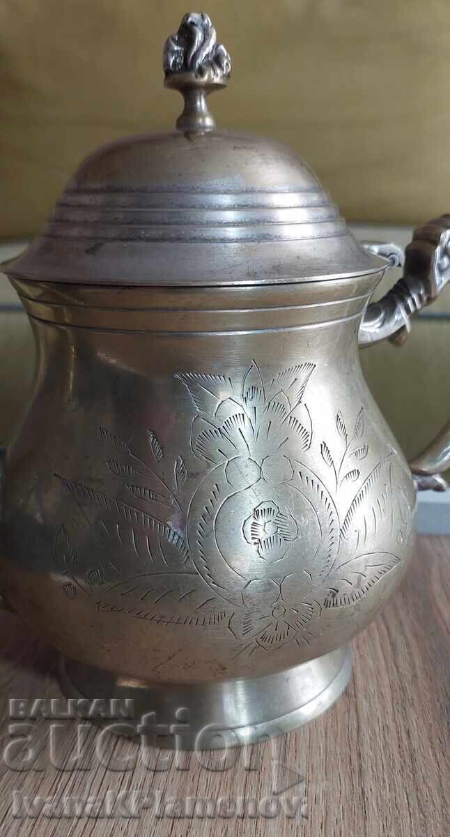 Auction  Solid brass can for connoisseurs