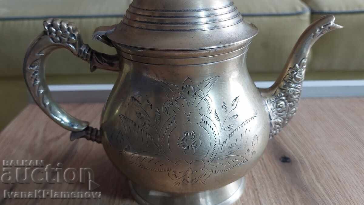 Cană din alamă masivă gravată pentru cunoscători - 6 Cană din alamă masivă gravată pentru cunoscători - 6