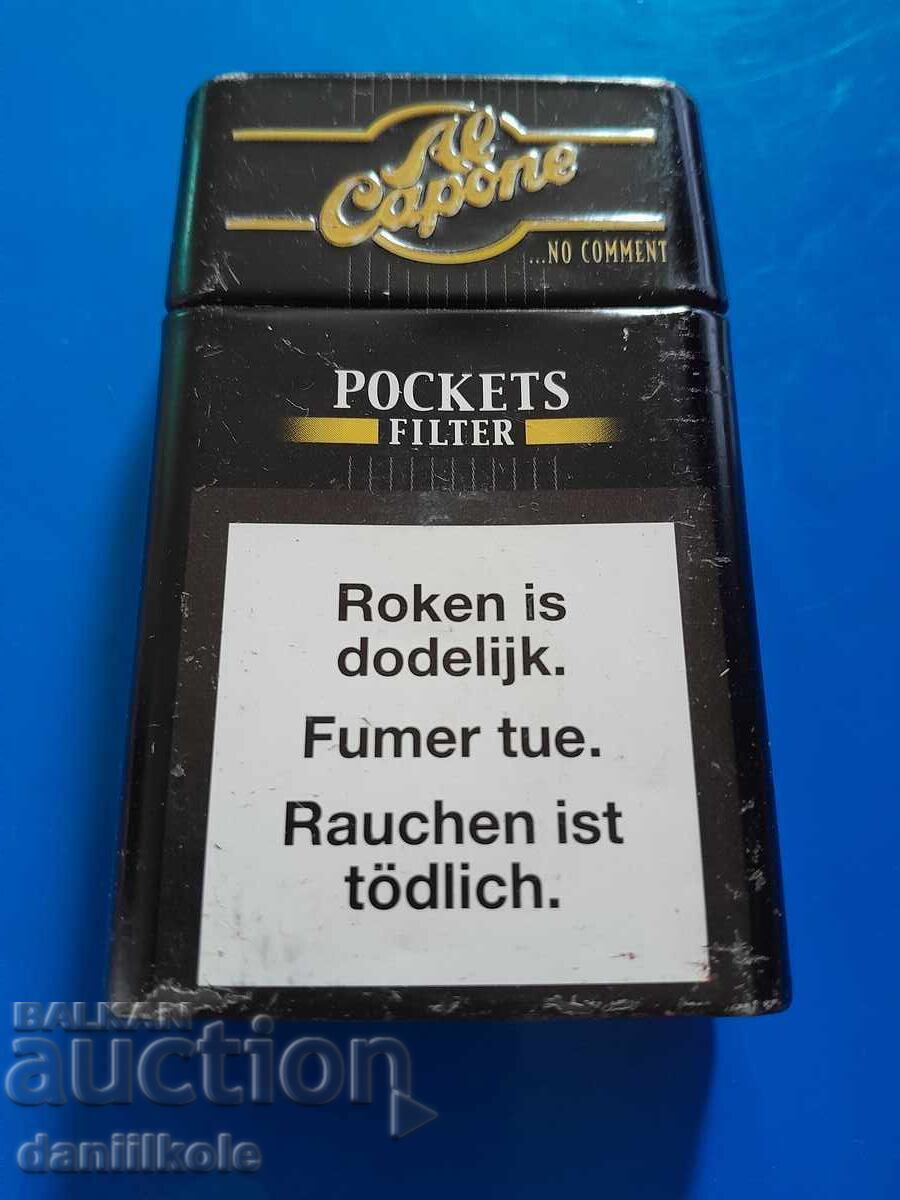 *$*Y*$* ΜΕΤΑΛΛΙΚΟ ΚΟΥΤΙ ΤΣΙΓΑΡΩΝ "AL KAPONE" ΣΥΛΛΟΓΗ *$*Y*$*