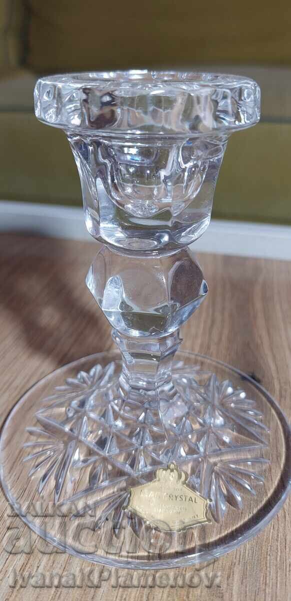 Γυάλινο κηροπήγιο για γνώστες με τιμή 30.00 BGN | € 15.34