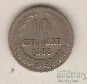 +Bulgaria 10 cenți 1888