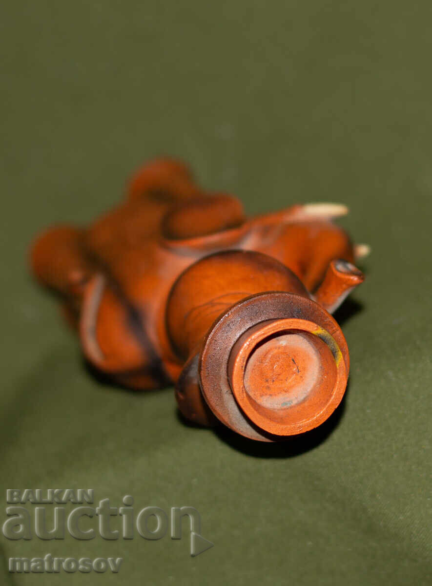 Декоративна керамична фигурка на слонче, свещник - 6