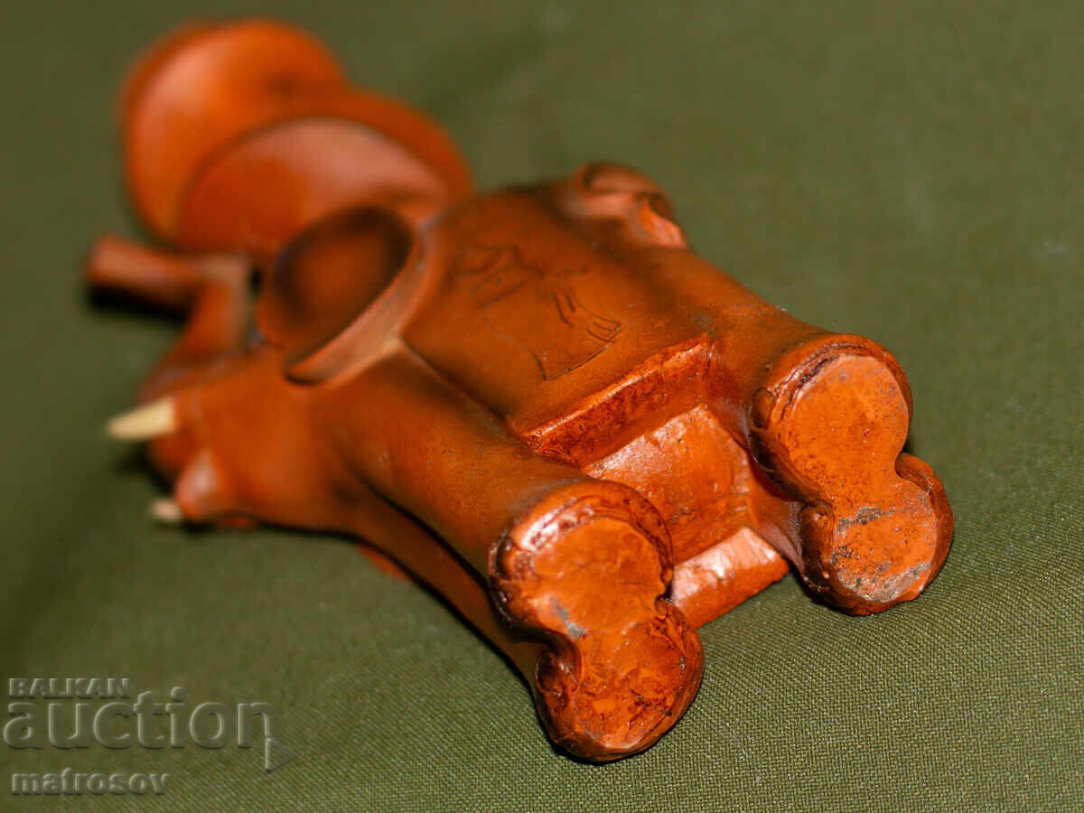 Декоративна керамична фигурка на слонче, свещник - 7