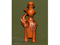 Figurină ceramică decorativă elefant, sfeșnic