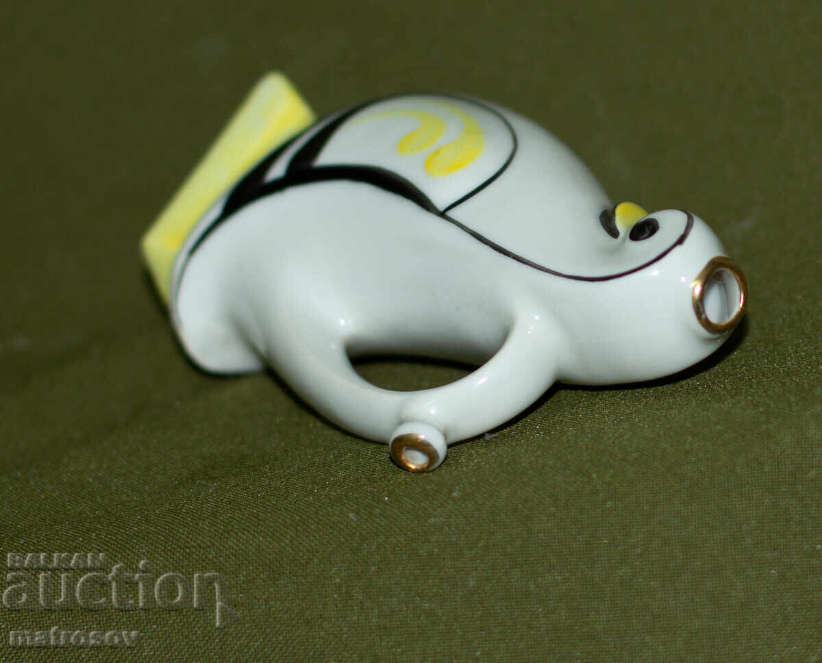 Βουλγαρικό διακοσμητικό πορσελάνινο ειδώλιο πάπιας - 5