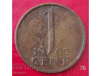 1 cent 1963 - Olanda