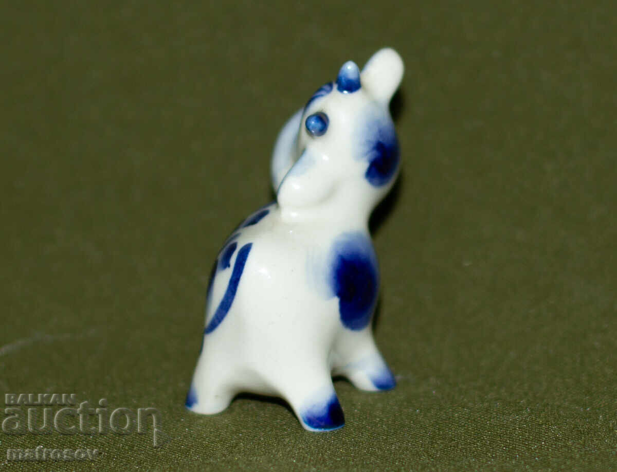 Παλιό πορσελάνινο ειδώλιο αγελάδας - 5