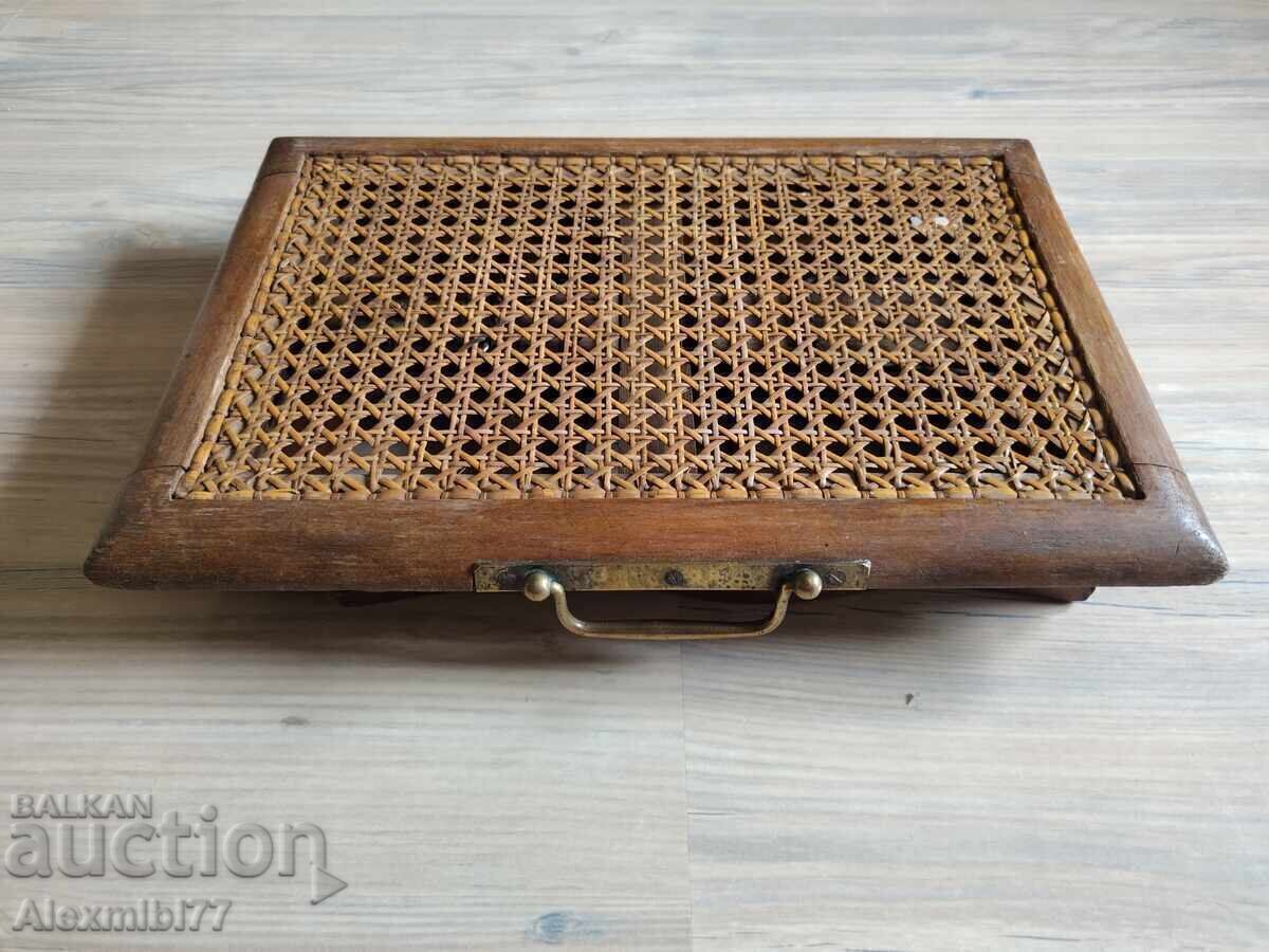 Antique French Folding Small Wooden Fishing Chair - 20th Century Antique French Folding Small Wooden Fishing Chair - 20th Century