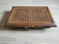 Antique French Folding Small Wooden Fishing Chair - 20th Century