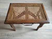 Старо-Френско сгъваемо малко дървена рибарско столче-20 век