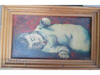 Tablou vechi cu bebeluș