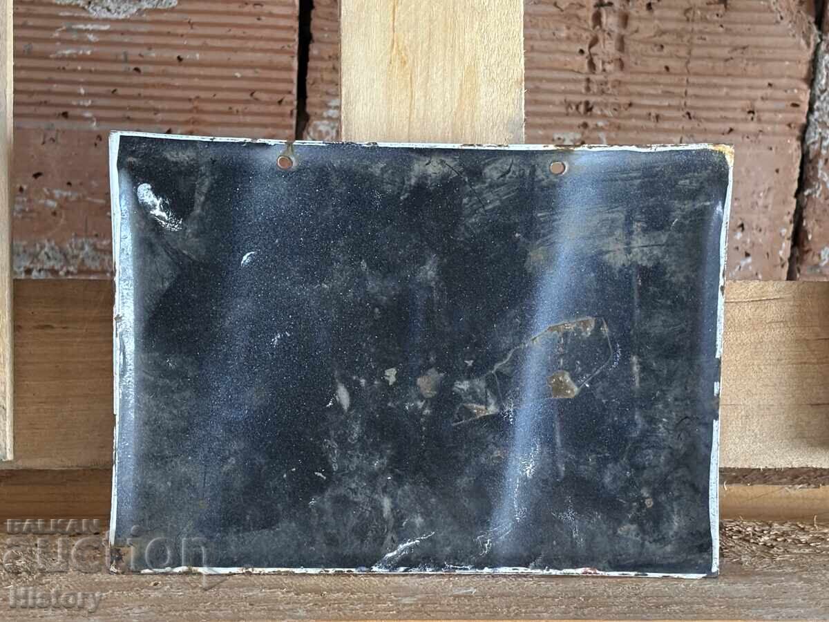 Auction  Enamel plate