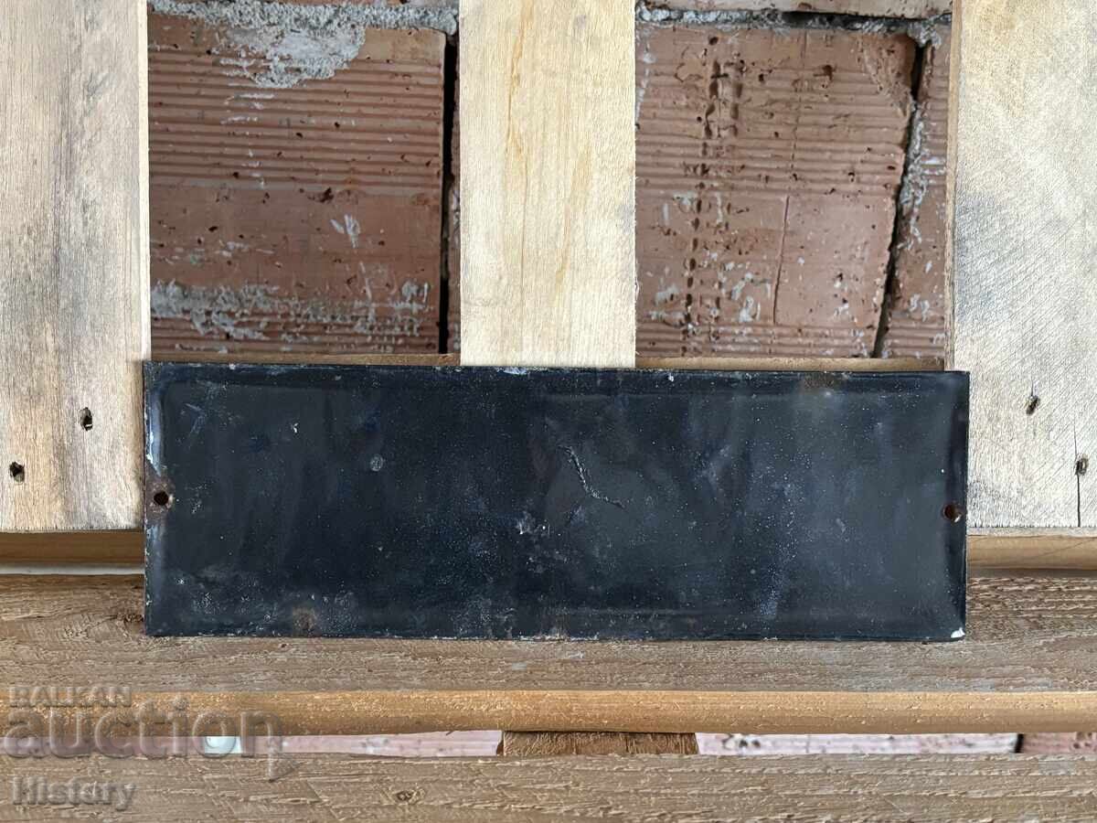 Auction Enamel plate Auction Enamel plate