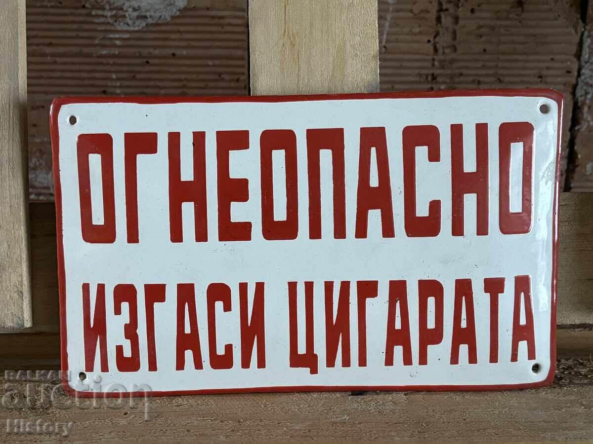 Enamel plate Enamel plate