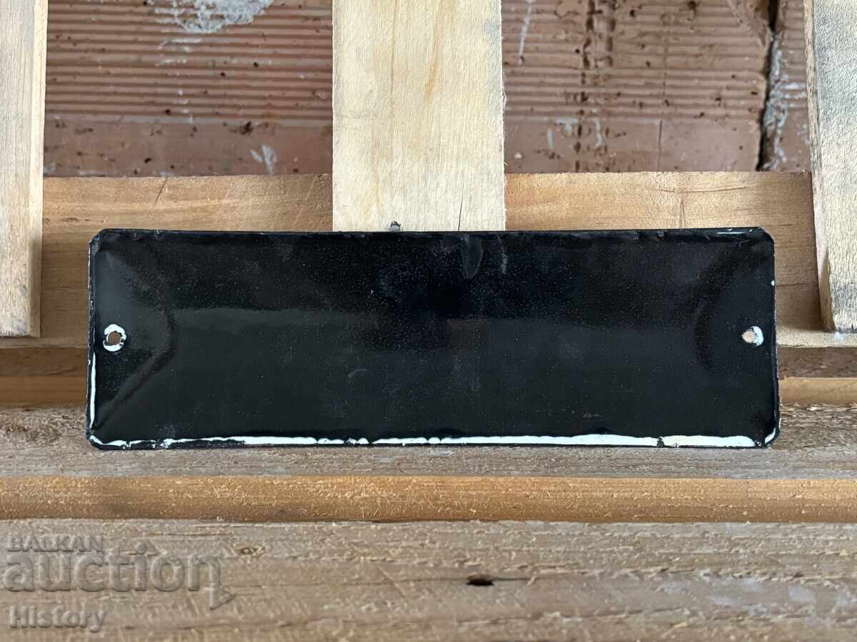 Auction  Enamel plate