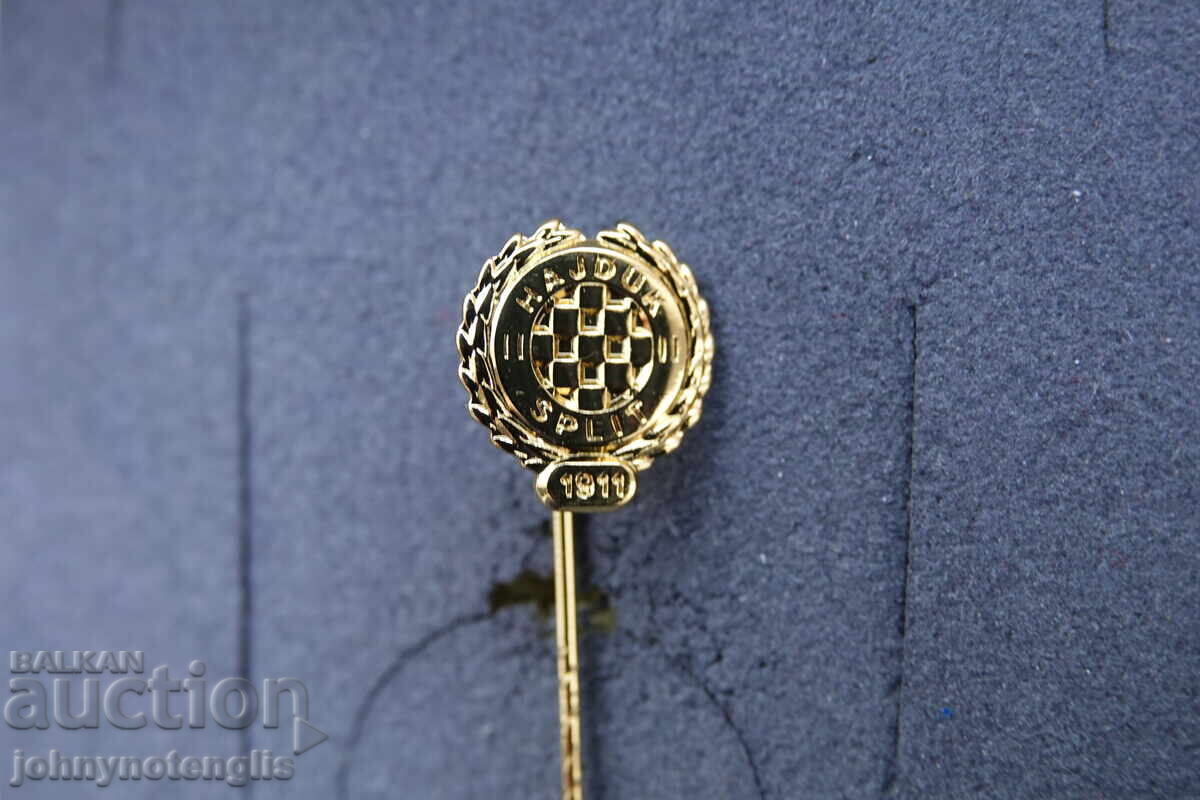 Hajduk Split Football Badge - Gold, from the 2023/24 season