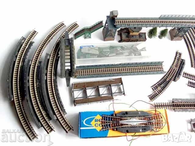 Стари релси за влакчета и вагони Мащаб N - 5