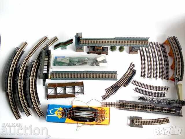 Стари релси за влакчета и вагони Мащаб N