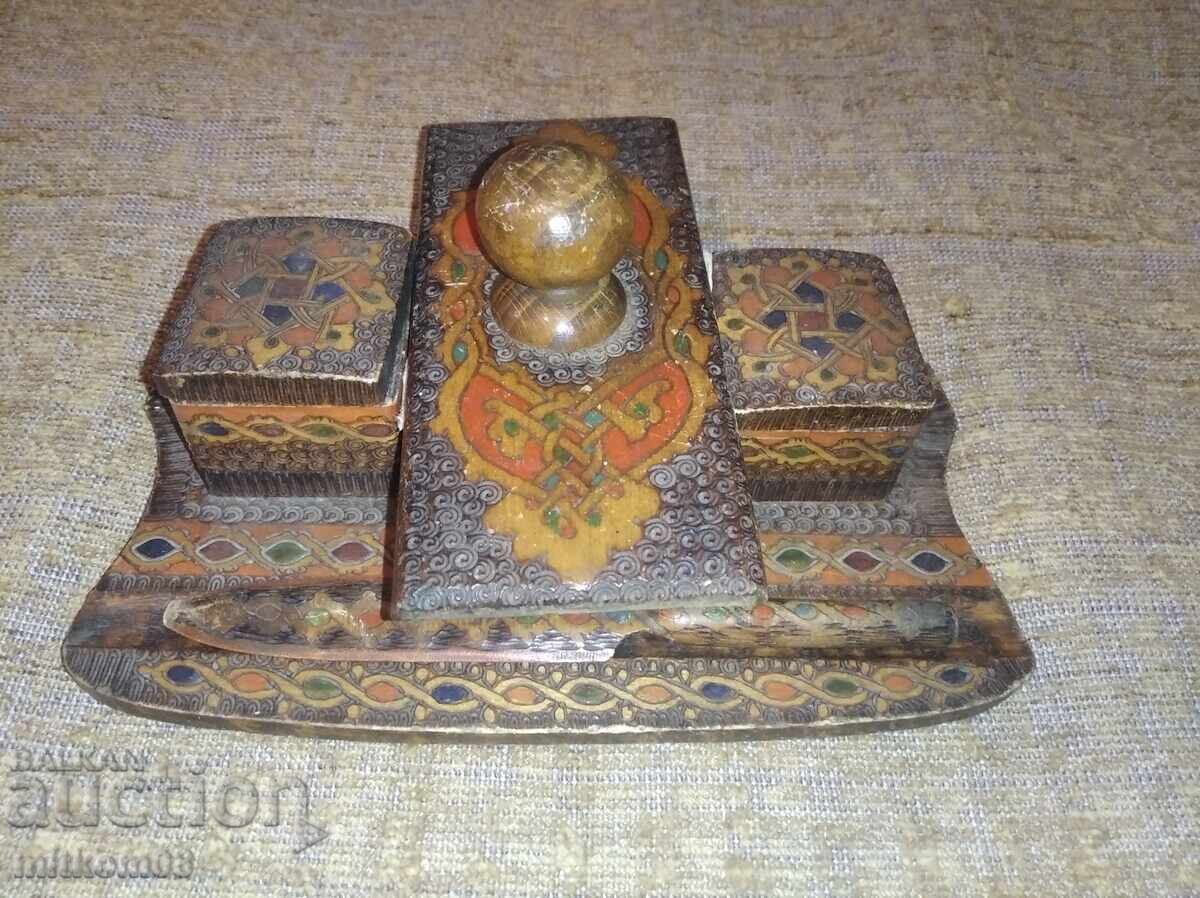 Παράδοση Ξύλινο μελανοδοχείο