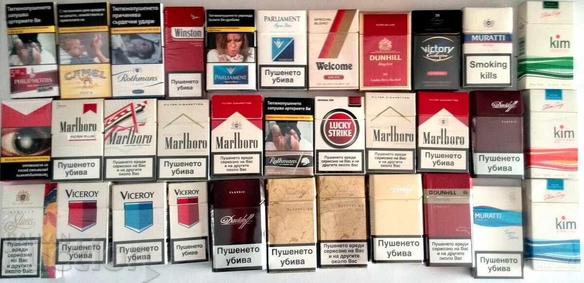 Auction  Collection of Empty Cigarette Boxes