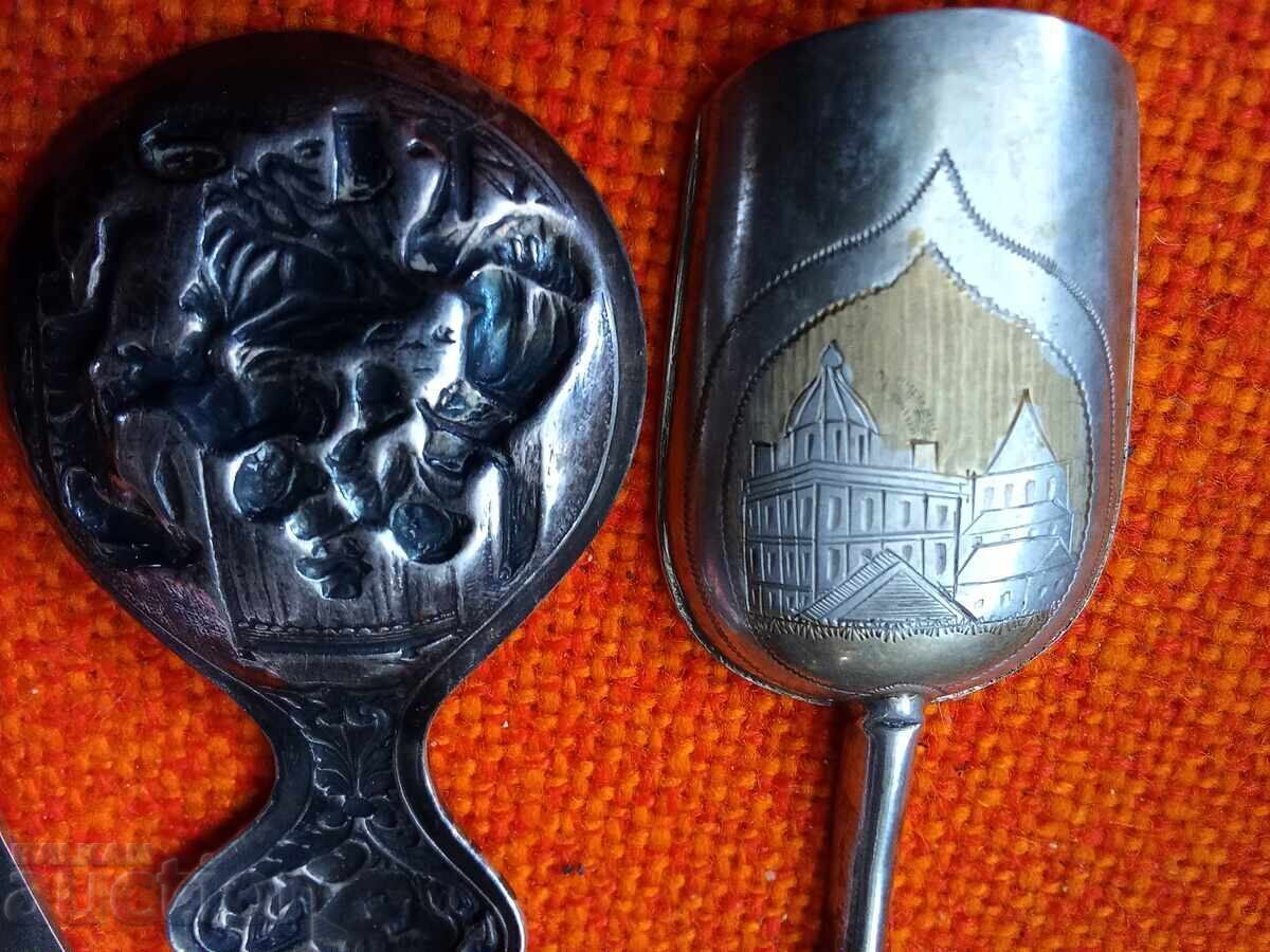 Стари чаени лъжички - 6 Стари чаени лъжички - 6