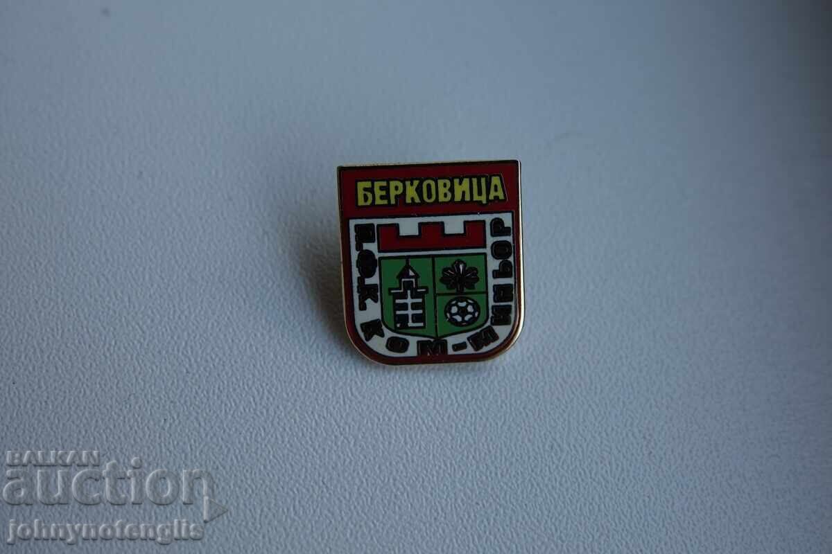Football badge FC Kom-Minyor Berkovitsa, metal